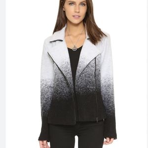 BB Dakota Women's Black Bell Ombre Moto Jacket Size Large